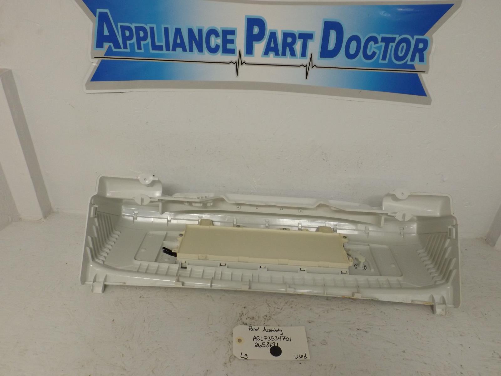 LG Washer AGL73534701 2658791 Panel Assembly Used LG Washer AGL73534701 2658791 Panel Assembly Used